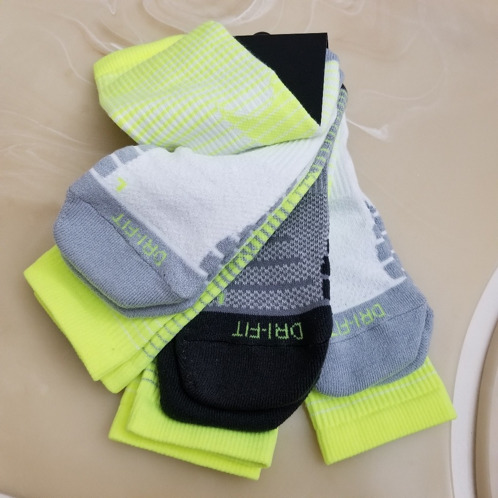 Nike Training Dry Cushioned Crew Socks 3 Pack - Picture 3 of 7